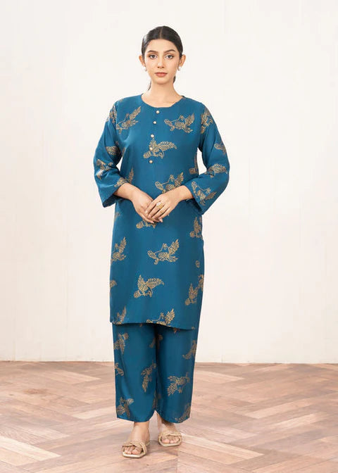 Sparrow Print Stitched 2Pcs