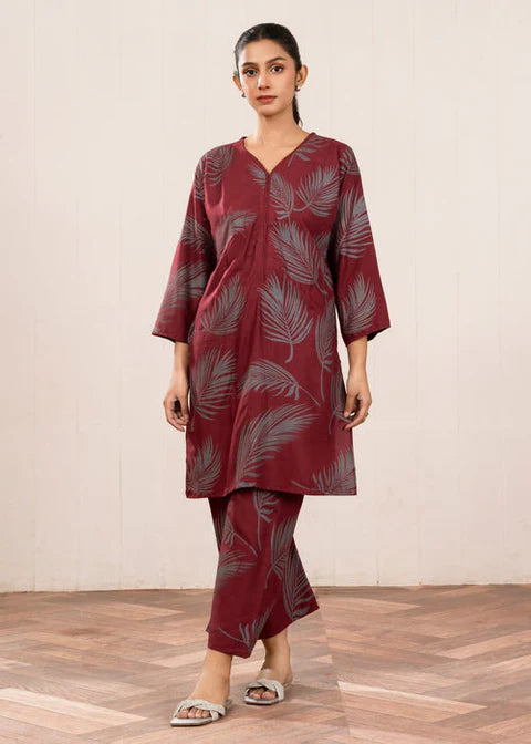 Breeze Print Stitched 2Pcs