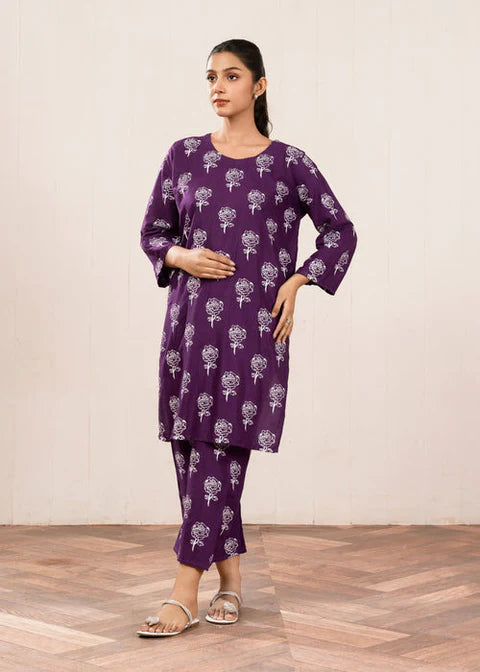 Rose Flower Stitched 2Pcs