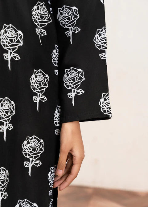 Rose Flower Stitched 2Pcs