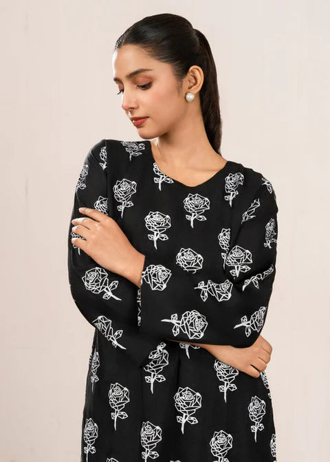 Rose Flower Stitched 2Pcs