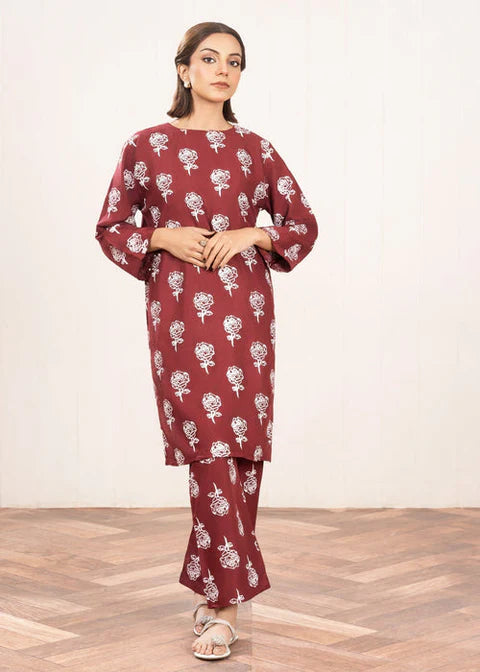 Rose Flower Stitched 2Pcs