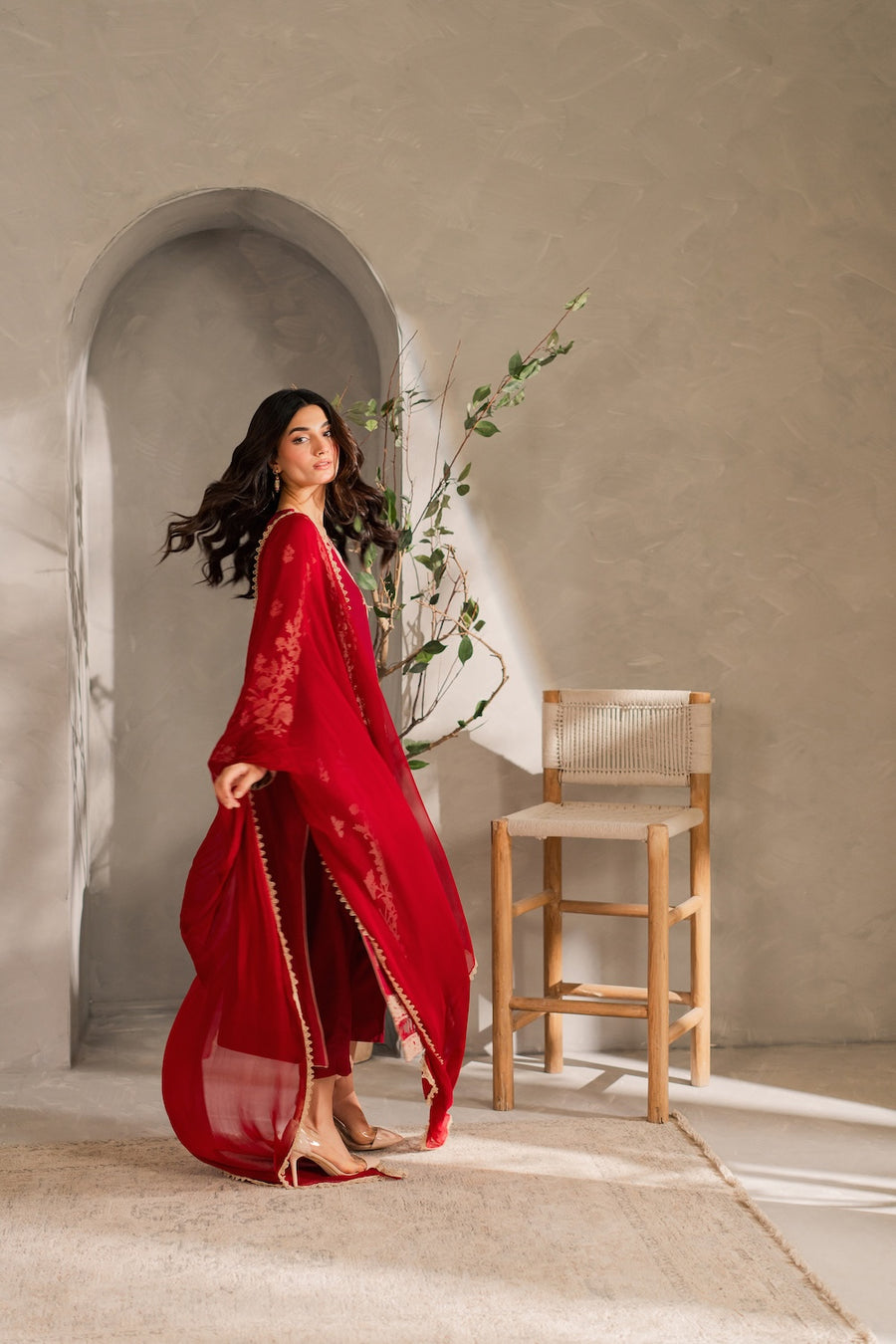 Mahroon Nazneen 3pcs