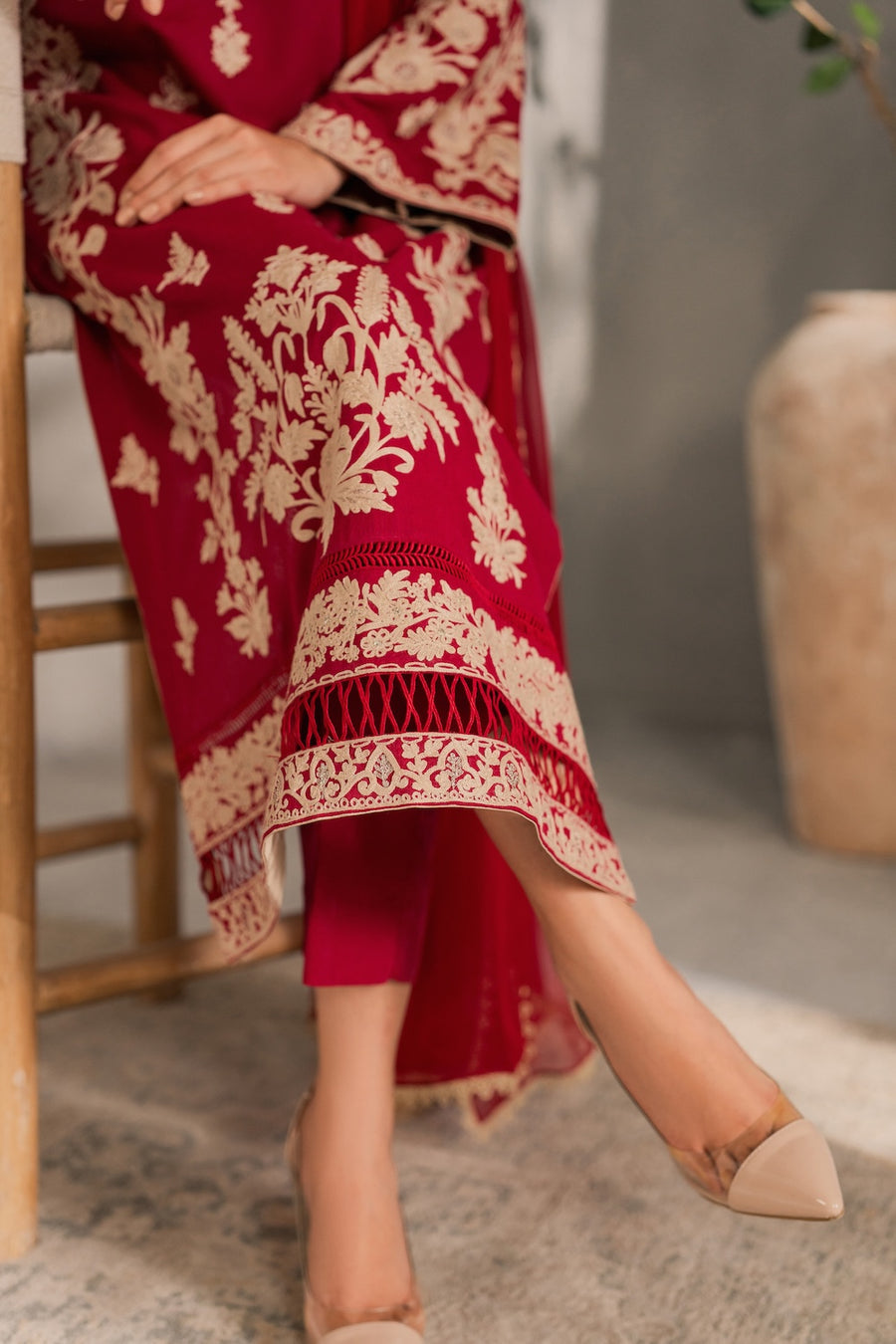 Mahroon Nazneen 3pcs