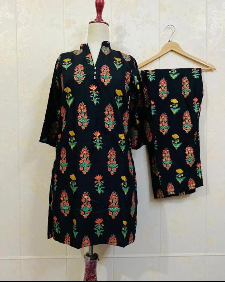 3D Flower Stitched 2Pcs