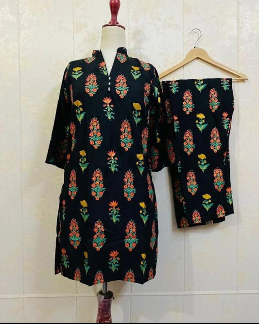 3D Flower Stitched 2Pcs