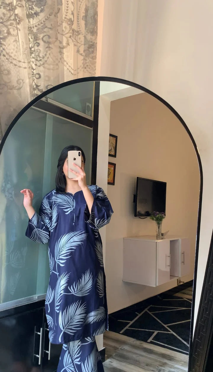 Breeze Print Stitched 2Pcs